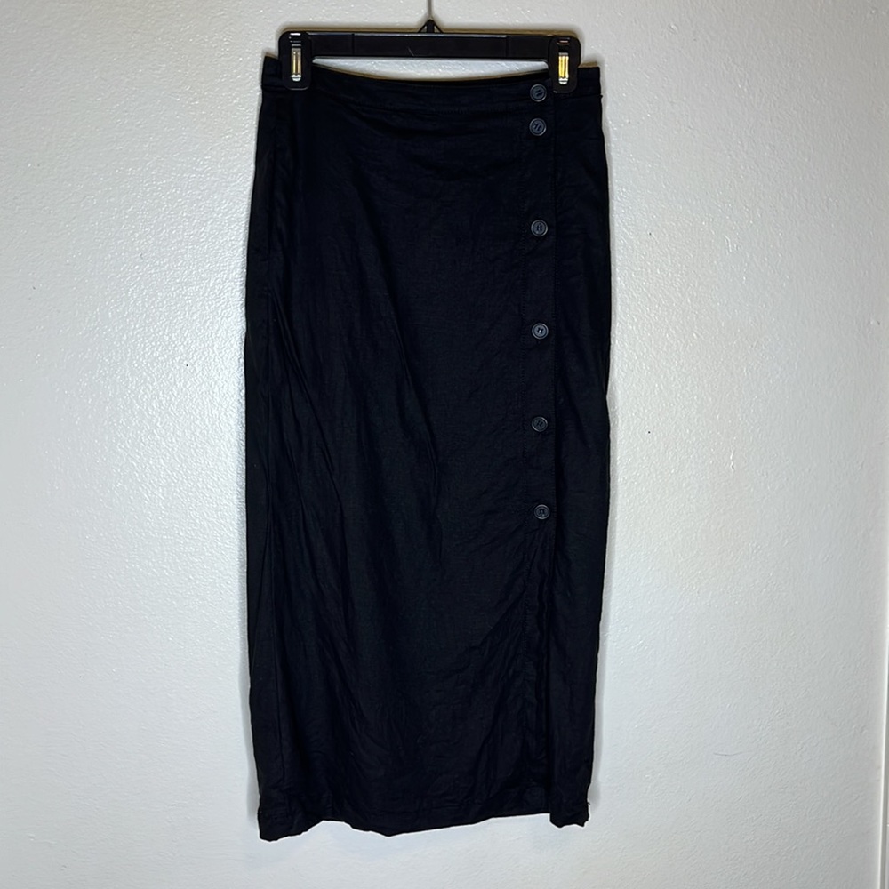 Treasure & Bond Linen Blend Midi Skirt - Picture 8 of 15